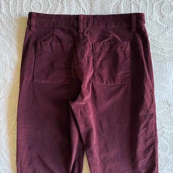Frank & Eileen - Kinsale Performance Straight Leg Pants - Burgundy - Picture 13 of 14